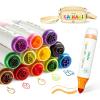 imageOhuhu Stamper Washable Markers for Kids 12 Colors Waterbased Dual Tips Stamp amp Broad Line Tip Kids Markers Coloring Markers for Kids Preschool Classroom Supplies Age 3  Kainani