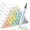 imageOhuhu Pastel Markers Alcohol Based 96 Pastel Colors of Sweetness amp Blossoming  Double Tipped Art Alcohol Markers for Artist Adults Coloring Illustration  Brush amp Fine  Honolulu BPastel