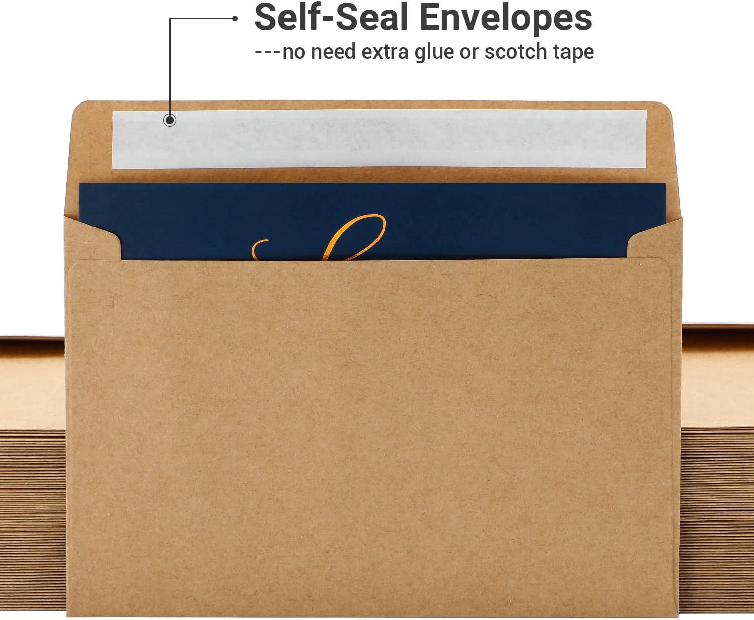 image100 Thank You Cards Bulk Navy Blue and Gold Designs Thank You Notes Box Set with SelfSeal Envelopes and Stickers Elegant 8 Design Greeting Card for Wedding Baby Shower Business Graduation Birthday