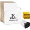 imageOhuhu 30 Pack White Boards DoubleSided  9x 12 Small Dry Erase Board Class Set  Includes 30 Mini Whiteboards 30 Black Markers and 30 Erasers for Students Teachers Classroom School amp Office30
