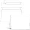 imageOhuhu Blank White Cards and Envelopes 100 Pack  425 x 55 Heavyweight Folded Cardstock and A2 Envelopes for DIY Greeting Cards Wedding Birthday Invitations Baby Shower Thank You Cards and MoreWhite