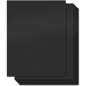 Ohuhu Brown Kraft Cardstock Thick Paper 100 Sheets – 8.5″ x 11″ Heavyweight 80 lb/216 gsm Card Stock for Crafts and DIY Card Making(Black)