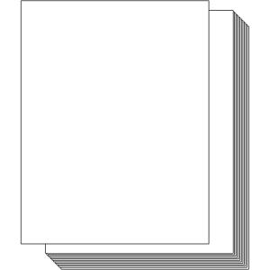 Ohuhu Brown Kraft Cardstock Thick Paper 100 Sheets – 8.5″ x 11″ Heavyweight 80 lb/216 gsm Card Stock for Crafts and DIY Card Making(White)