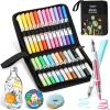 imageOhuhu Acrylic Paint Markers Dual Tips 24 Colors Brush amp Bullet Automatic Ink Control Acrylic Markers High Opacity Paint Pens Waterproof for Rock Painting 3D Prints Egg Wood DIY Craft  Waimoku
