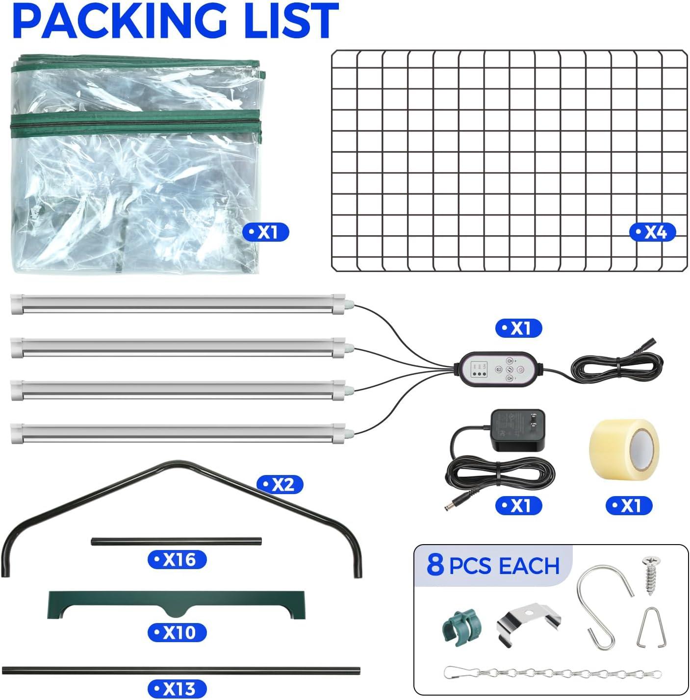 imageMini Greenhouse for Indoor Outdoor Ohuhu Small Plastic Plant Green House 5Tier Rack Stand Portable Greenhouses with Durable PE Cover for Seedling Ideal Gardening Gifts for Women MenPVC