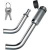 imageHitch Lock Ohuhu Receiver Hitch Pin Lock  12 and 58 Receiver Trailer Hitch Lock  Steel Chrome Coated Dual Trailer Hitch Receiver Locking for Class I II III IV Hitches