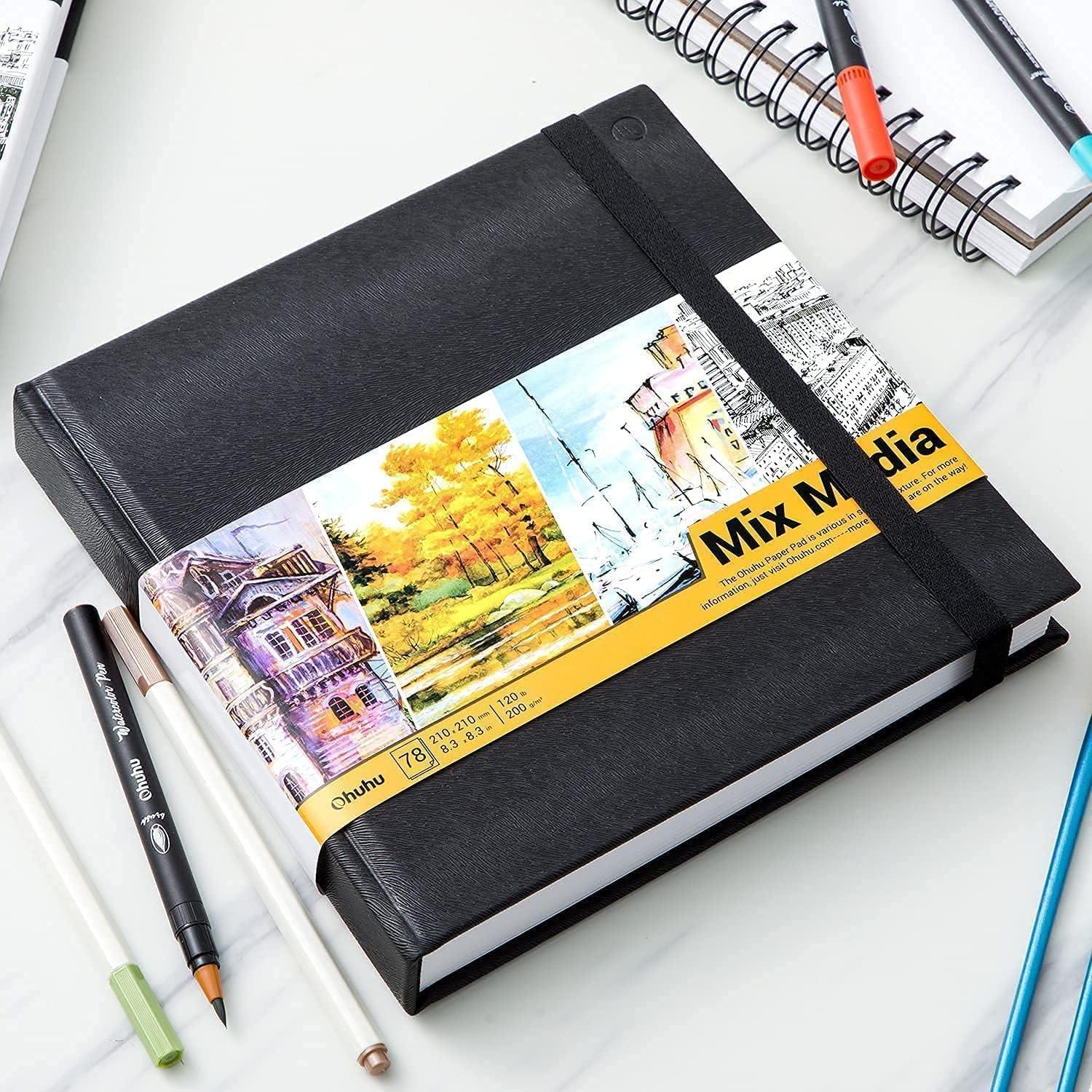 imageOhuhu Fineliners Drawing Pen Mix Media Pad 8383 Mixed Media Art Sketchbook