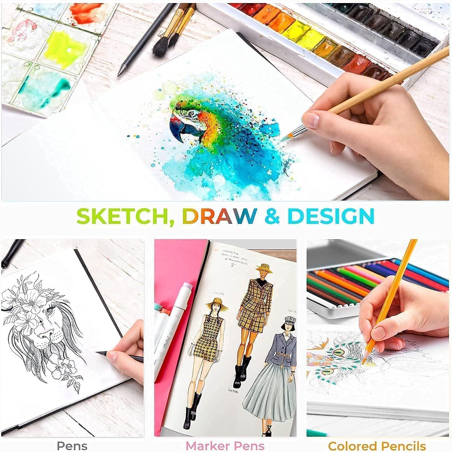 imageOhuhu Fineliners Drawing Pen Mix Media Pad 8383 Mixed Media Art Sketchbook