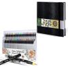 imageProfessional Watercolor Brush Markers Pen 48 Colors of Ohuhu Water Based Drawing Marker BrushesOhuhu Marker Pads Art Sketchbook 8383