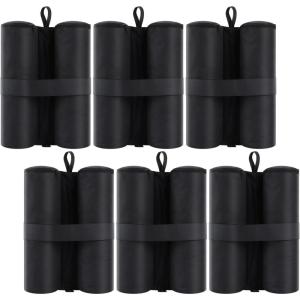 6-Pack Canopy Weights Sand Bags for Canopy Tent, Ohuhu Heavy Duty Weight Bags Sandbag for Pop Up Canopy Tents, Gazebo Weights for Instant Outdoor Sun Shelter Canopy Legs (Bag Only, Sand Not Included)(6 pack)