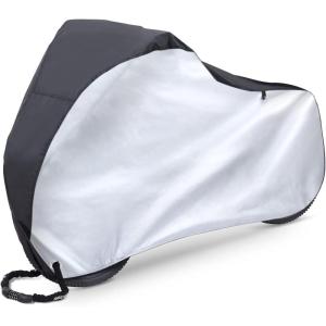 Ohuhu Bike Cover Waterproof Outdoor Storage Bicycle Covers with Lock Hole for Mountain and Road Bikes, Rain Sun Wind UV Proof