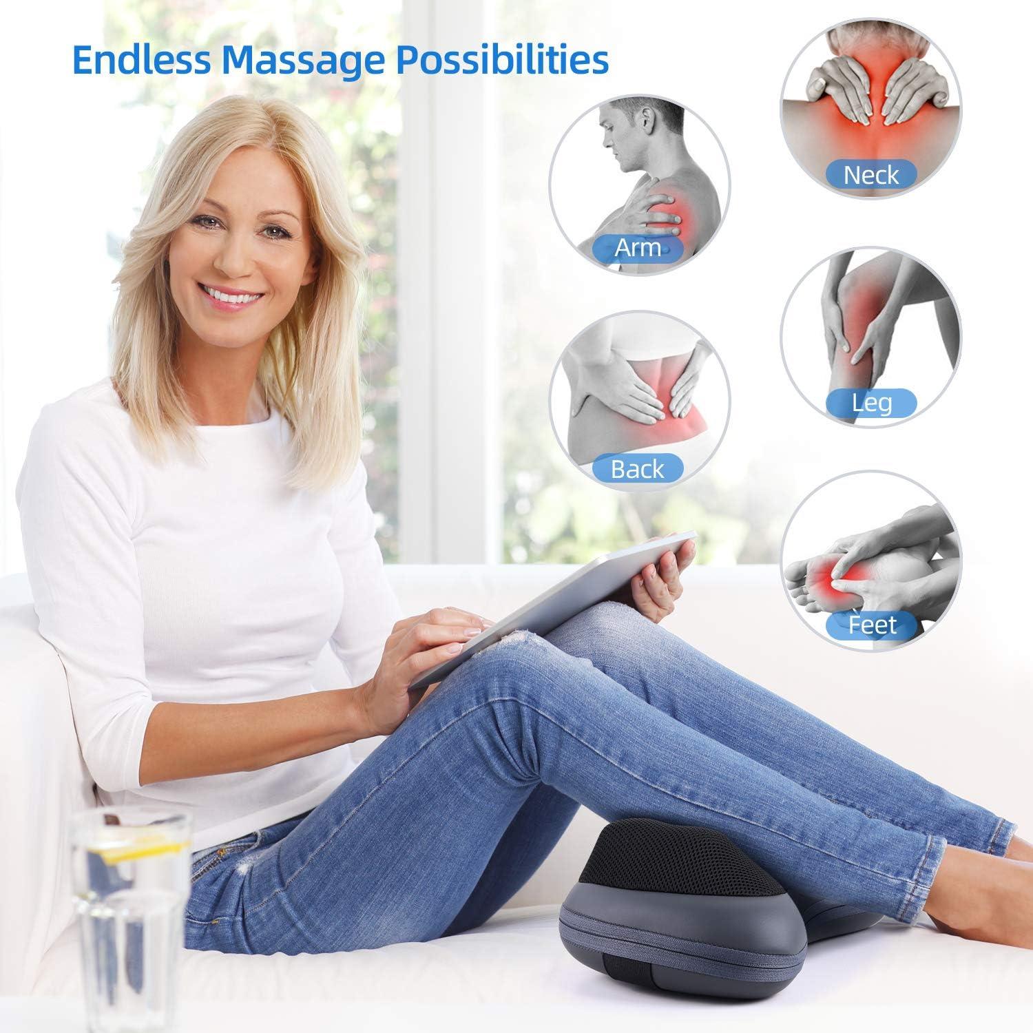 imageOhuhu Pillow Electric Massager for Pain Relief Dark Grey