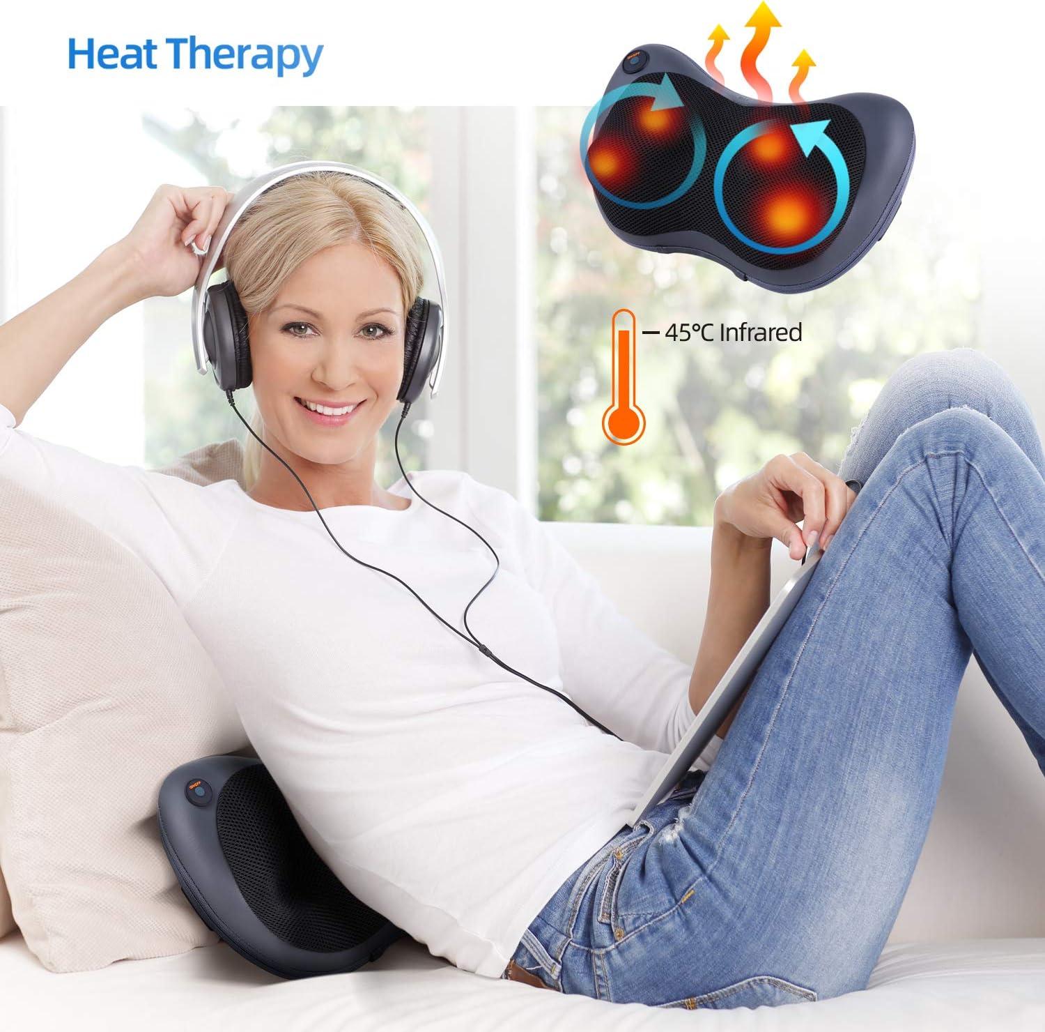 imageOhuhu Pillow Electric Massager for Pain Relief Dark Grey