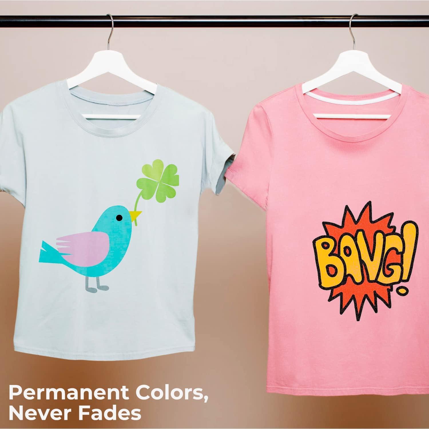 imageOhuhu Fabric Markers Permanent for Clothes 30 Colors Fine Point Fabric Paint Pens For T Shirts Jeans Sneakers Canvas Bag Baby Bibs Onesies No Bleed No Fade Clothing Marker for Adults Ages 14