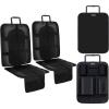 imageOhuhu 4 Packs Baby Child Car Seat Protectors and Kick Mat Car Back Seat Cover  2 Sets Auto Seat Cover for Carseats and Kids Kick Mats with Backseat Organizer