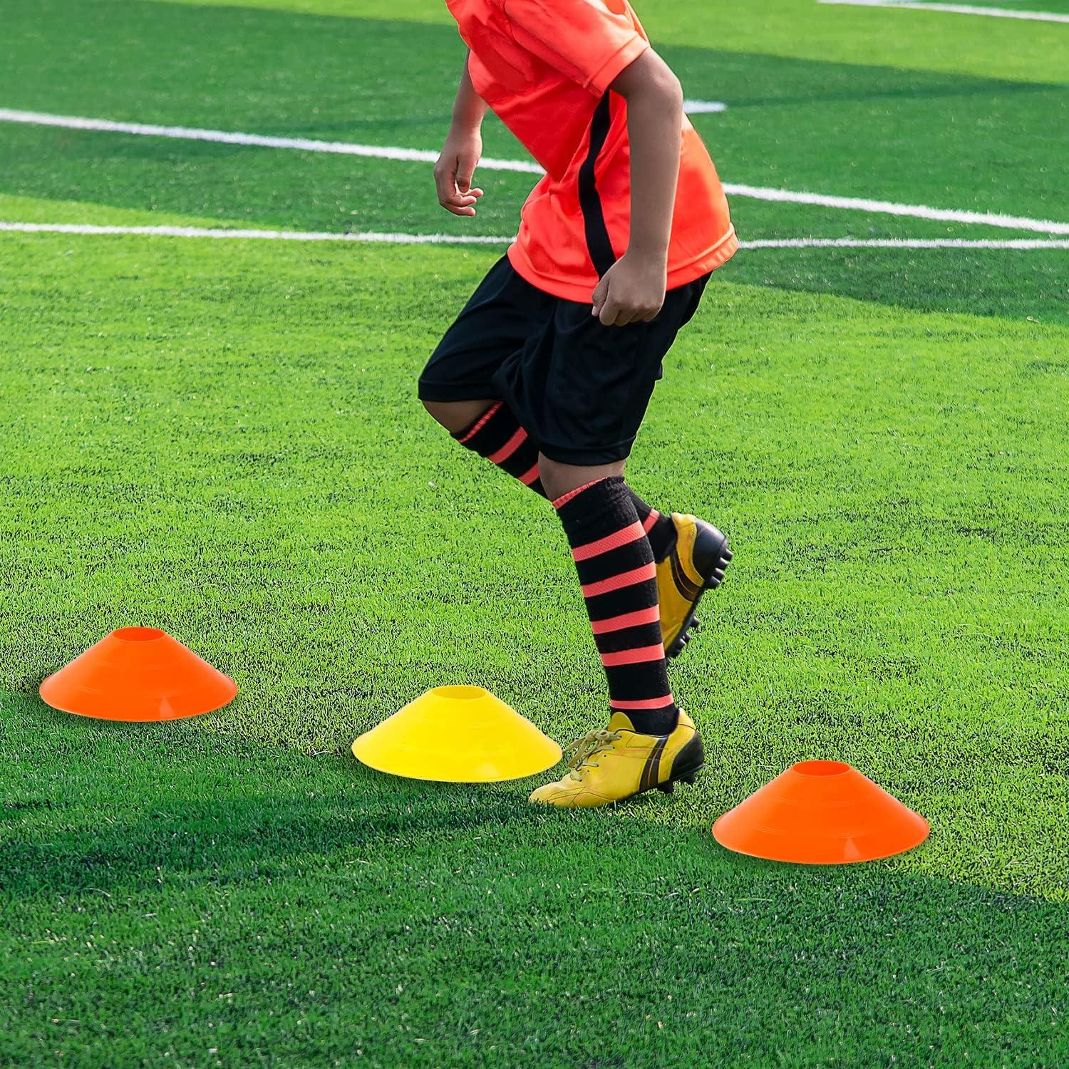 imageAgility Ladder Speed Training Set Ohuhu 12 Rung 20ft Soccer Training Equipment for Kids with 12 Cones 4 Steel Stakes Instruction Manual amp Carrying Bag for Football Exercise Sports Footwork Training