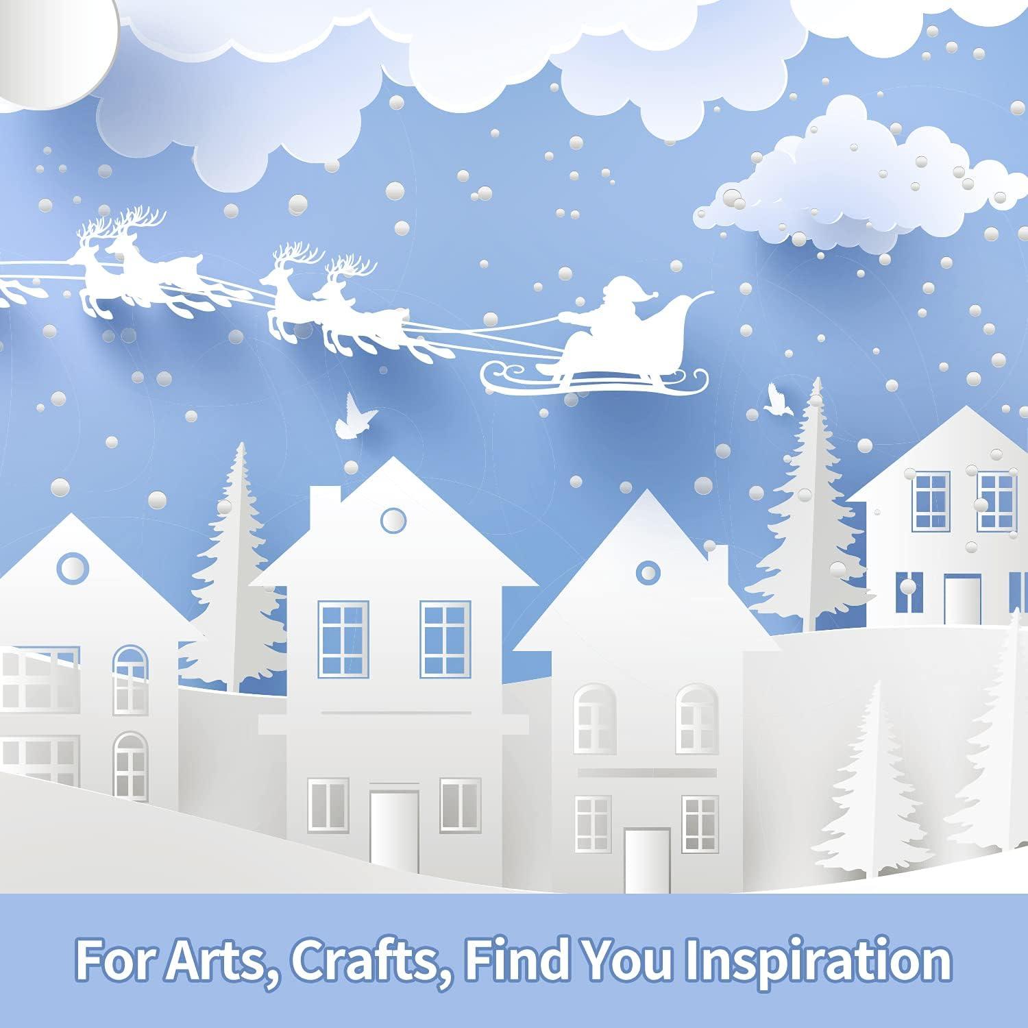 imageOhuhu White Cardstock Thick Paper 200 Sheets 85 x 11 Heavyweight 80 lb216 gsm Card Stock for Crafts and DIY Card MakingWhite