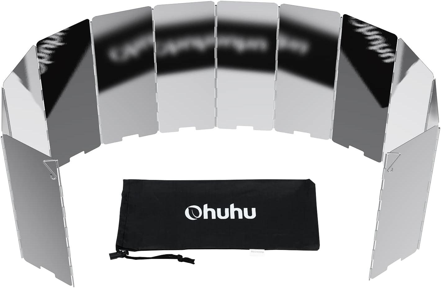 imageOhuhu Wood Burning Camp Stoves 12 Plates Camp Stove Windscreen for Camping Picnic Backpacking Cooking