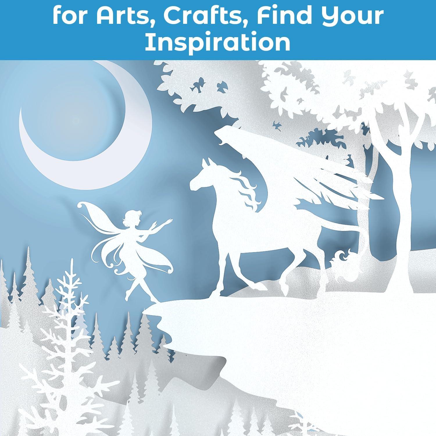 imageWhite Shimmer Cardstock 100 Sheets Ohuhu 85 x 11 Heavyweight 80 lb 216 gsm DoubleSided Shimmer Card Stock Metallic Paper for Crafts DIY Making Cards Invitations