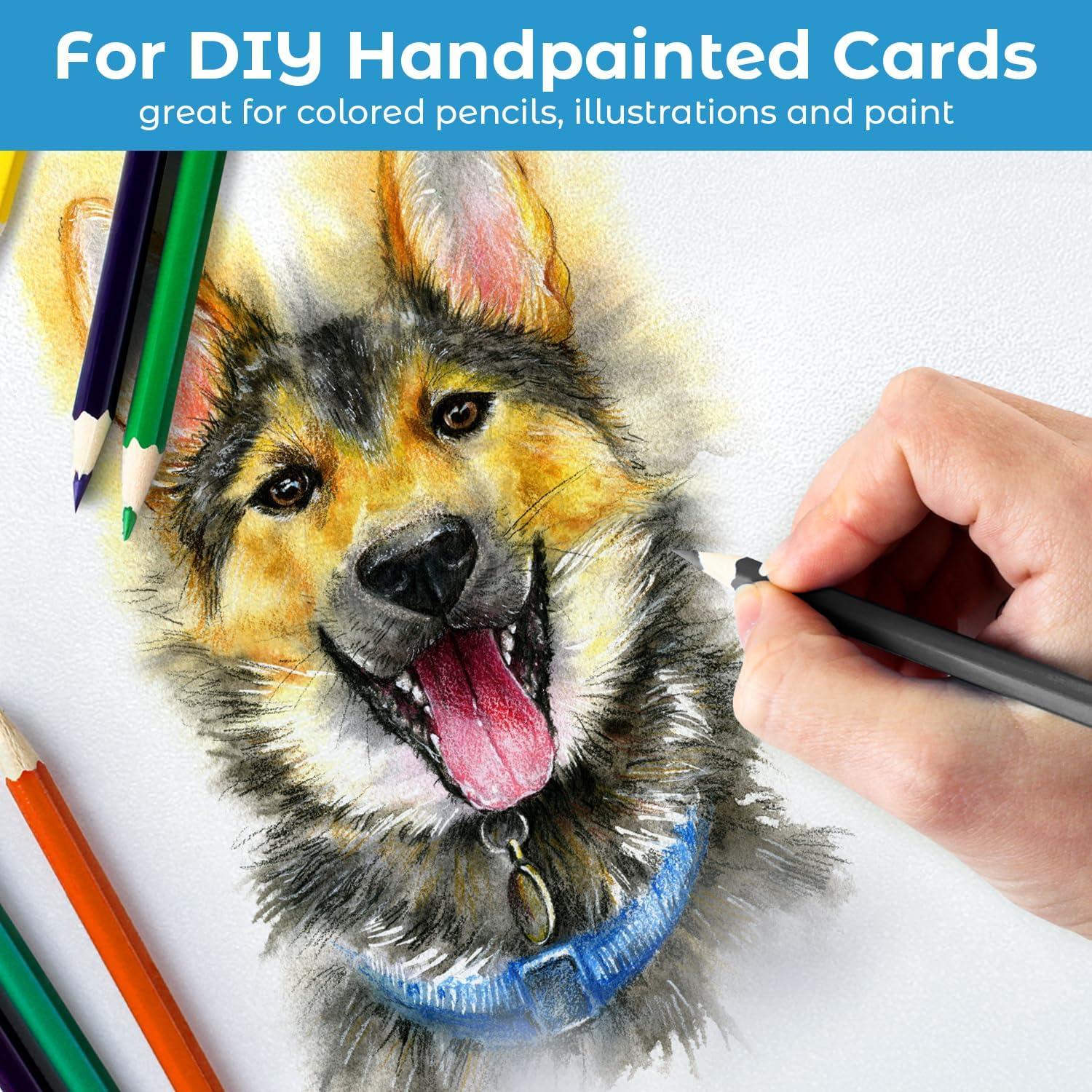 imageWhite Shimmer Cardstock 100 Sheets Ohuhu 85 x 11 Heavyweight 80 lb 216 gsm DoubleSided Shimmer Card Stock Metallic Paper for Crafts DIY Making Cards Invitations