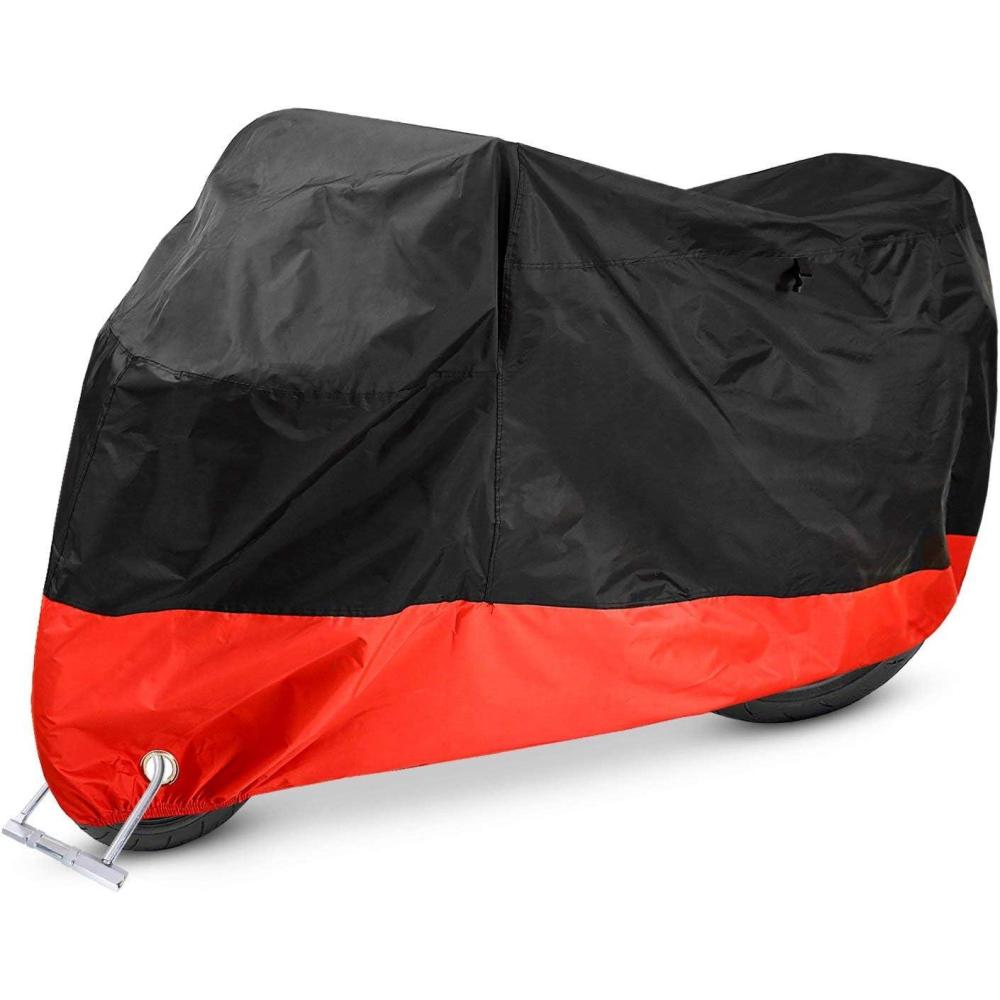 imageOhuhu Motorcycle Cover All Season Waterproof Snowproof Motorbike Covers with Lock Holes amp Storage Bag  XX Large Fits up to 108 Motors Bikes Scooters for Honda Yamaha Suzuki Harley Kawasaki