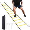 imageOhuhu Agility Ladder Speed Training Set 12 Rung 20ft Exercise Ladders with Ground Stakes for Soccer Football Boxing Footwork Sports Fitness Training Ladder with Carry Bag