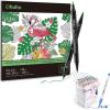 imageOhuhu Coloring Book 36sheet with 48 Colors Waterbased Markers amp Alcohol Markers