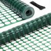 imageOhuhu Garden Fence Animal Barrier 4x50 Reusable Netting Plastic Safety Fence Roll with Zip Ties Temporary Pool Fence Snow Fence Construction Fencing for Poultry Deer Rabbits Chicken Dogs Green