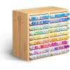 imageOhuhu Marker Organizer Bamboo Hold 126 Markers for Honolulu Oahu Honolulu B Series Alcohol Markers 48color Chisel amp Brush Dual Tips