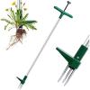 imageOhuhu Weed Puller Tool Detachable StandUp Weed Puller Tool with Long Handle Stainless Steel 3Claw Weed Remover Tool Easily Remove Weeds Without Bending Pulling Kneeling for Elder