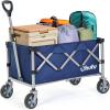imageWagon Cart Foldable Utility Wagons Ohuhu Collapsible Folding Shopping Carts with Wheels 85L330 LB Capacity 600D Oxford Fabric HeavyDuty Portable Grocery Wagon for Sports Camping Picnic Garden