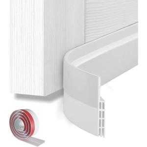 Door Draft Stopper Weather Stripping: Ohuhu 39″ L x 2″ W Under Door Bottom Seal Strip Sweep – 1″ Widened Backing Adhesive Blocker Gap Filler Flexible Noise Insulation Draft Guard Bottom of Door Garage