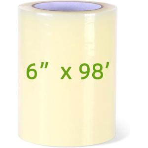 Ohuhu Greenhouse Repair Tape Plastic: 3″ x 98′ Green House Sheeting Tape 6.3 mil Reinforced Clear Plastic Film for Greenhouse Polyethylene PE Cover Repair(6″ x 98′)