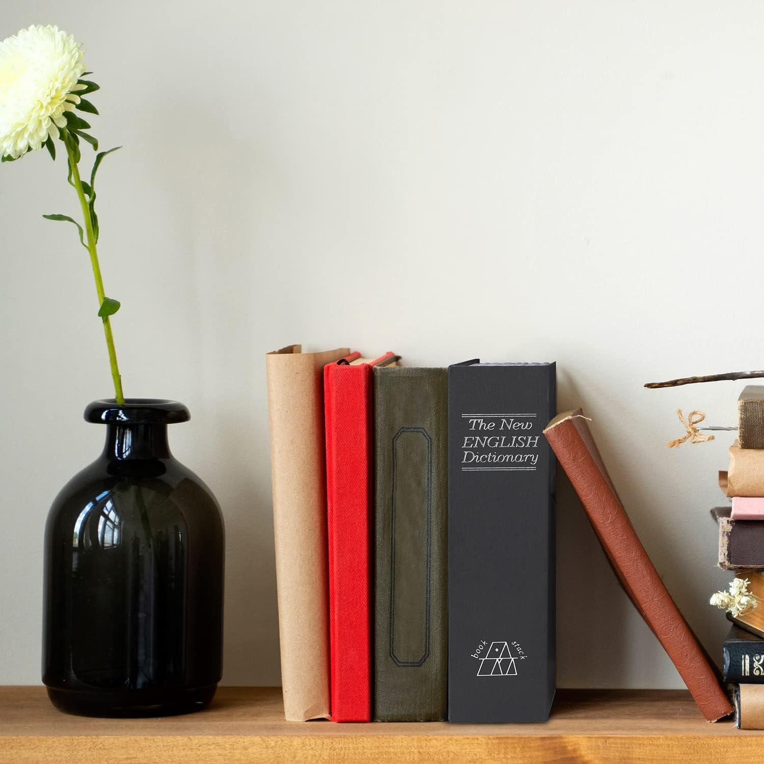 imageSecret Book Safe Box Dictionary Ohuhu Diversion Combination Lock Compartment Small Money Safes for Home Portable Book Box Great for Money Jewelry and Passport