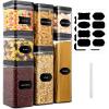 imageOhuhu Airtight Food Storage Containers Thickened 100 No Leak Pantry Organization and Storage Air Tight Sealable Cereal Flour and Sugar Container Organizing Set with Lids Labels Pen