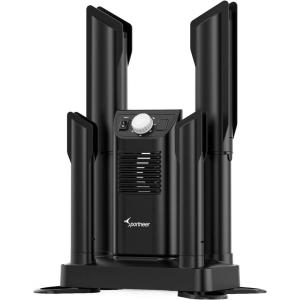 Boot Shoe Work Boots Dryer: Sportneer Shoes Warmer with 4 Extendable Tubes – Upgraded Portable Glove Ski Boot Dryer with Heat Blower Overheat Protection Constant Temperature Timer Fast Dry Quiet