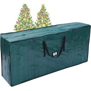 Ohuhu Christmas Tree Storage Bag, Christmas Tree Storage, Christmas Storage Containers,ID Tag Holder, Durable Waterproof Material Zippered with Carry Handles (65” x 15” x 30”, green)
